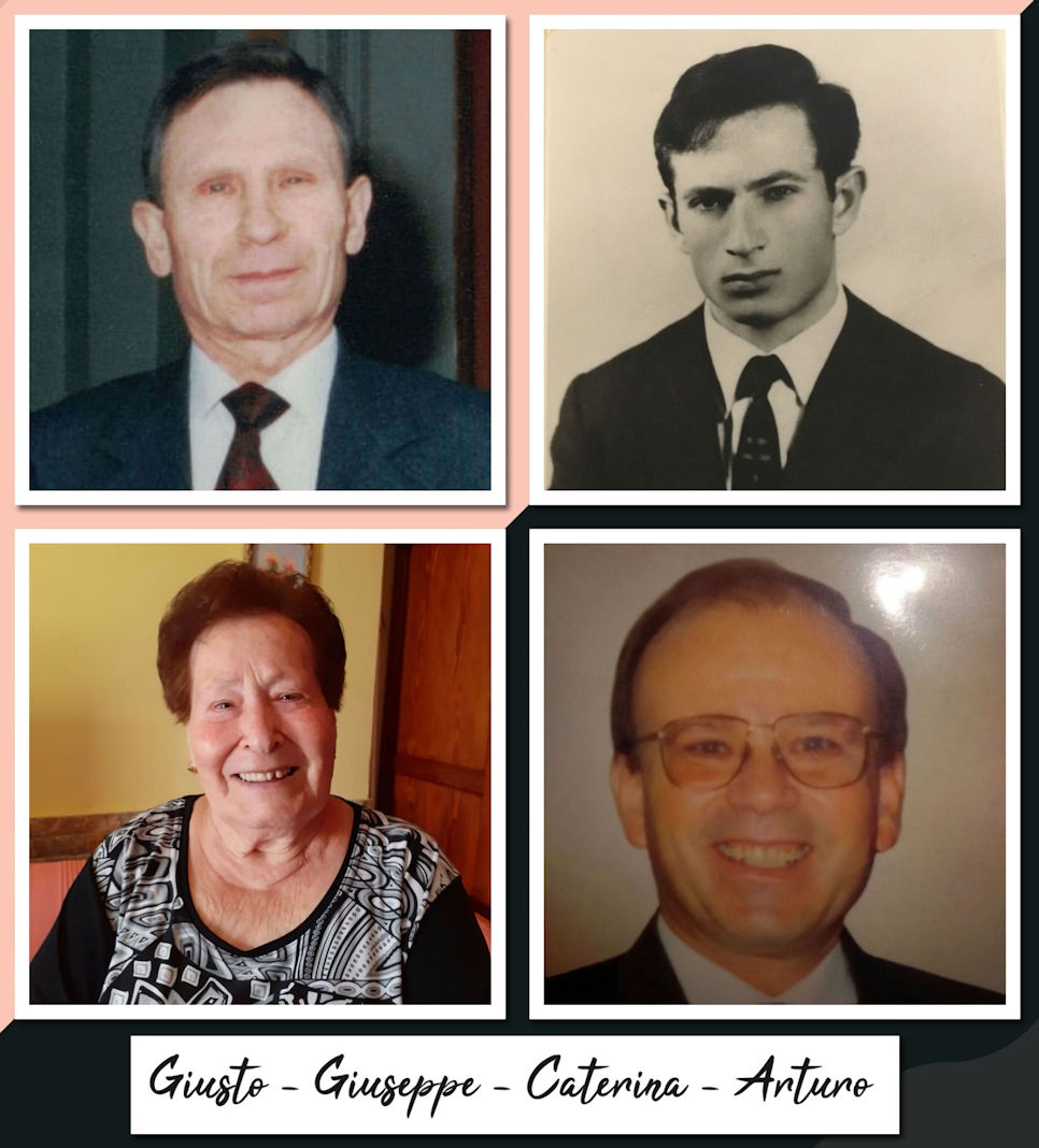 Giusto, Giuseppe, Caterina, Arturo