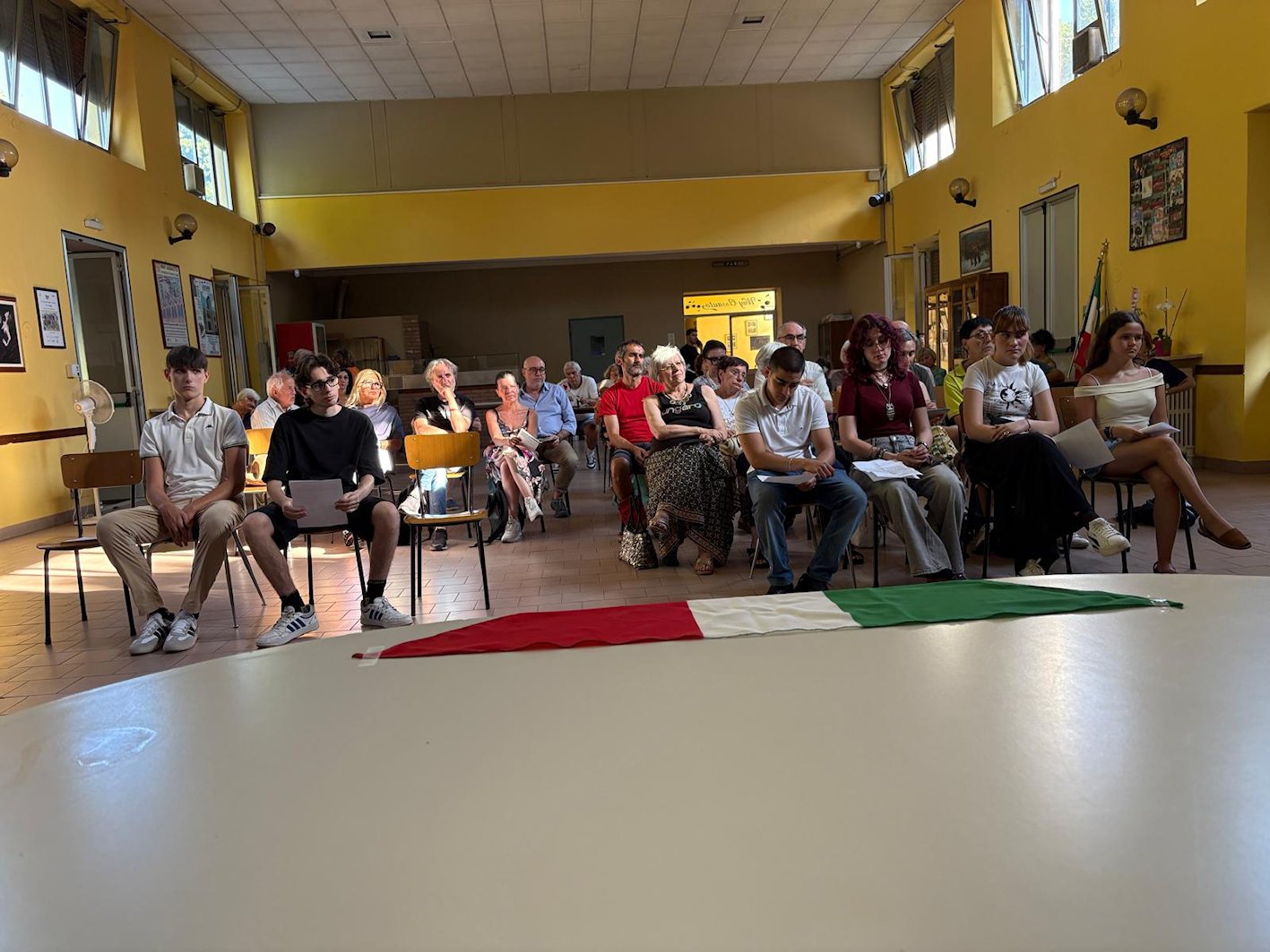 Il pubblico in sala visto dal tavolo dei relatori